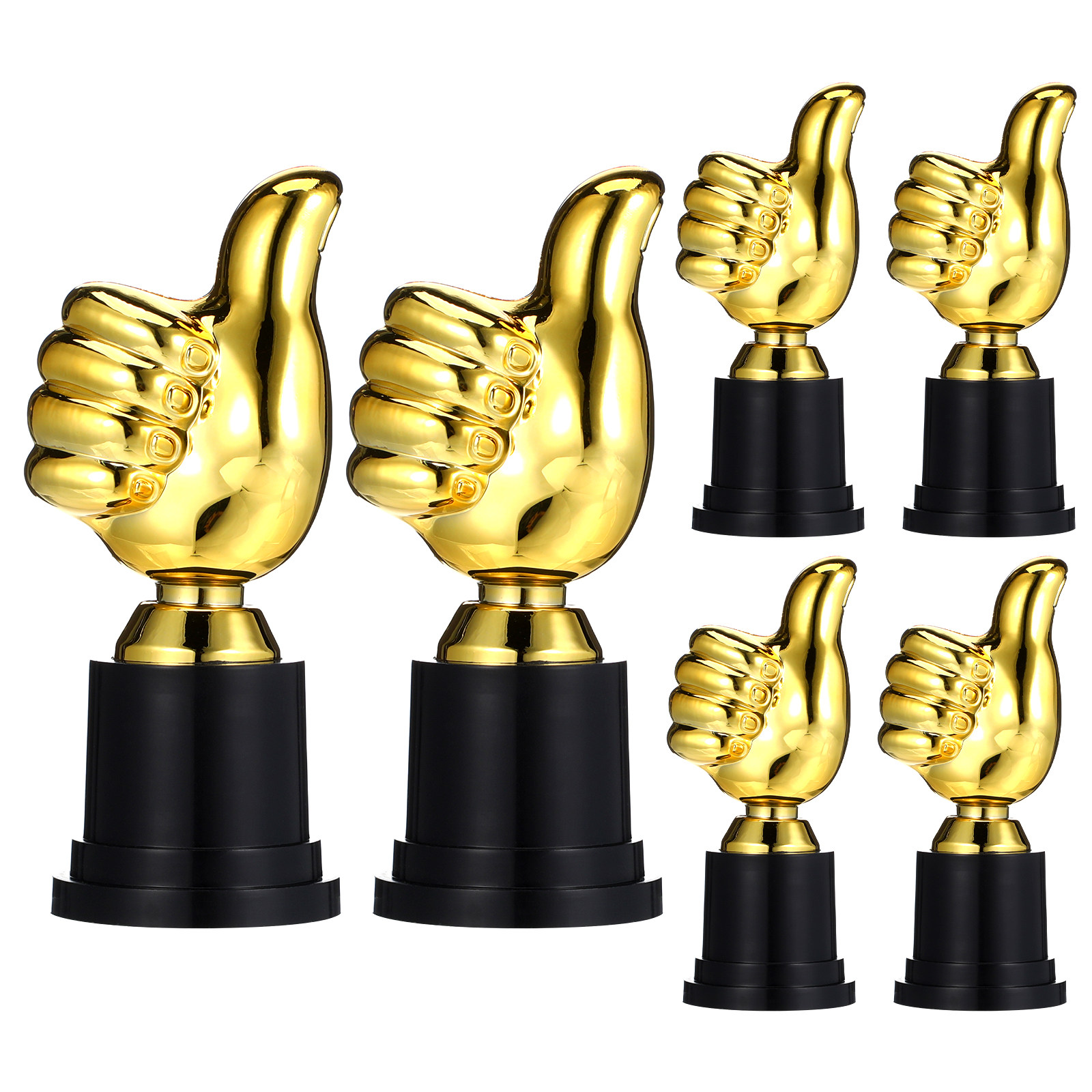 Kids Education Motivation - 6pcs Thumb-Shaped Award Trophy Cups for