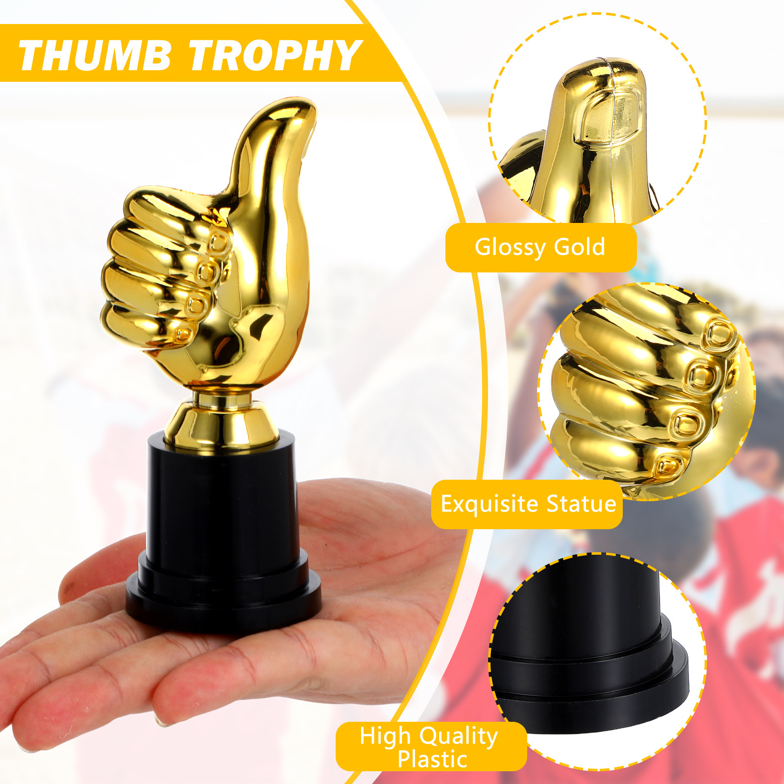 6pcs Thumb-Shaped Award Trophy - огляд і ціна Kids Education Motivation