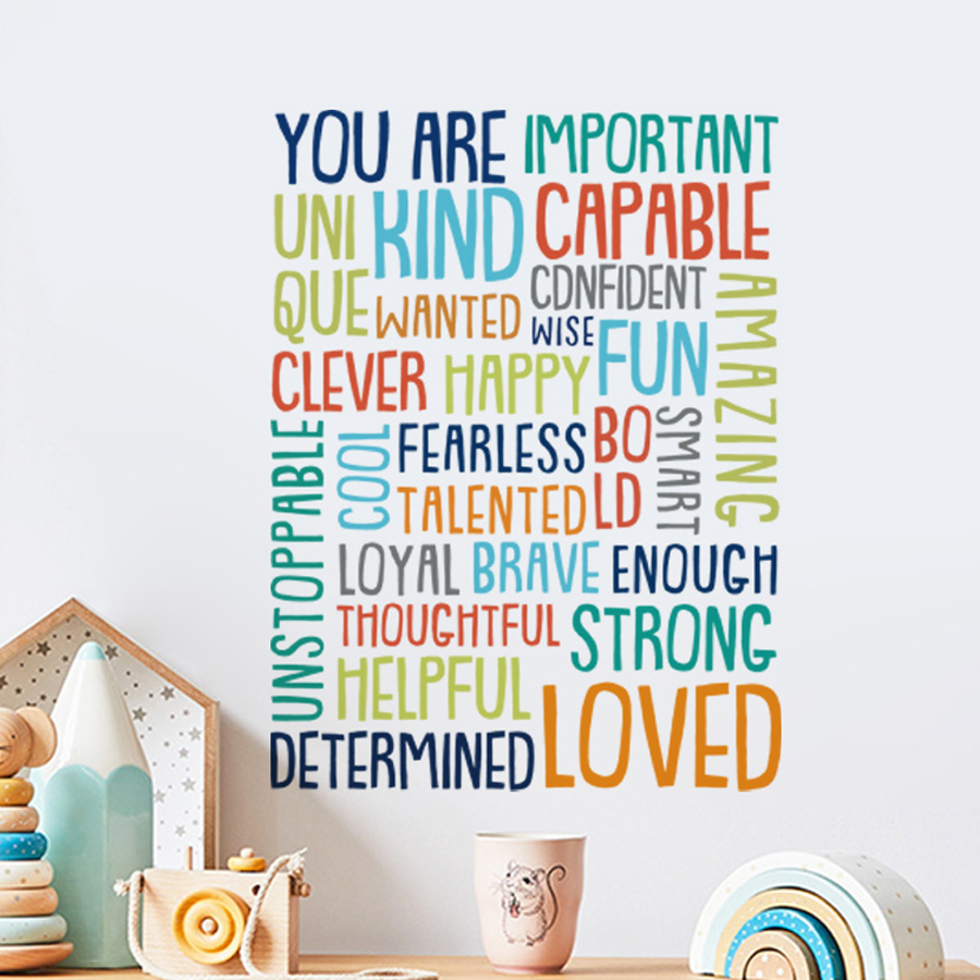 Positive Kid Classroom Wall Pi - огляд і ціна Kids Education Motivation