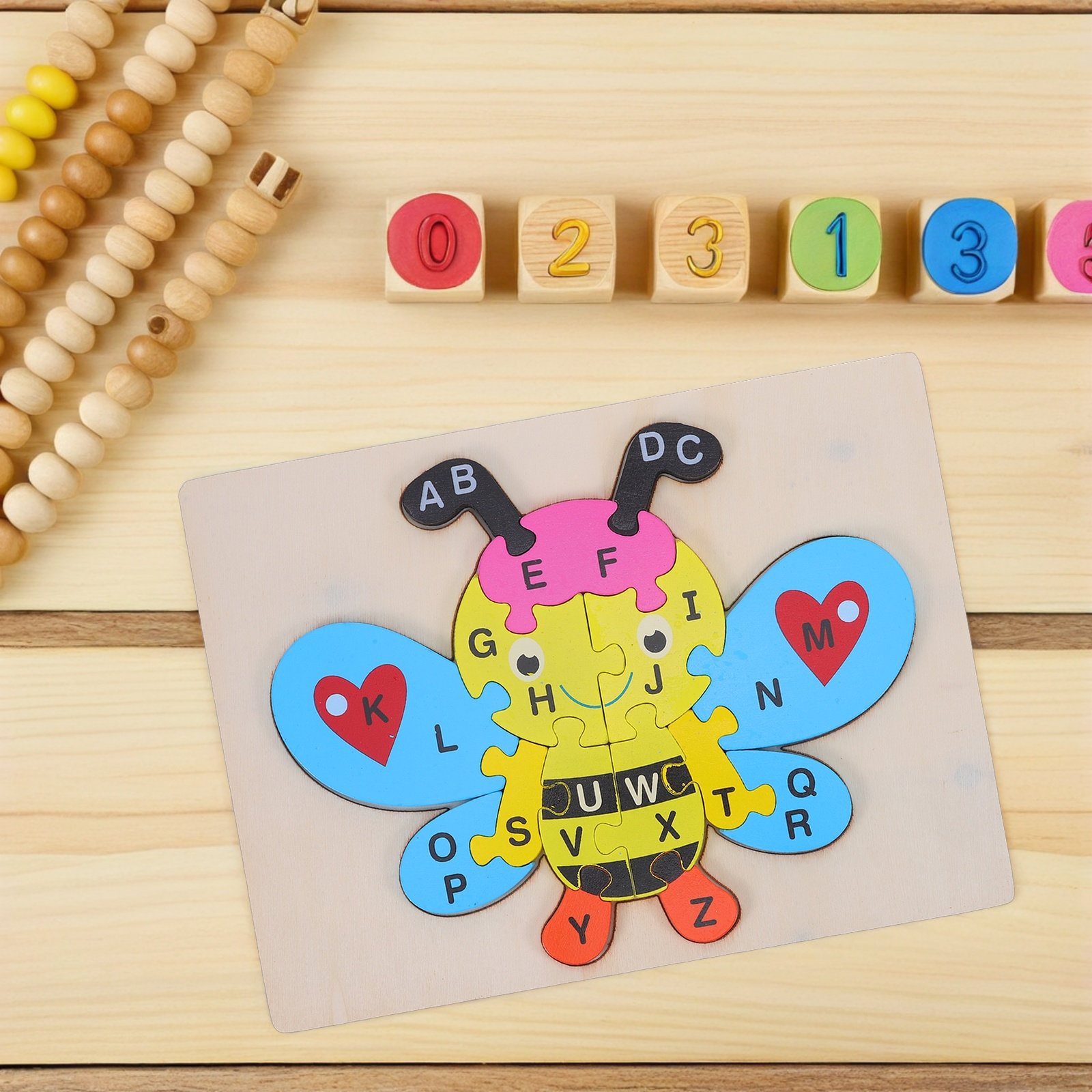 1Set Wooden Abc Puzzle Bee Sha - огляд і ціна Abc Kids Early Education