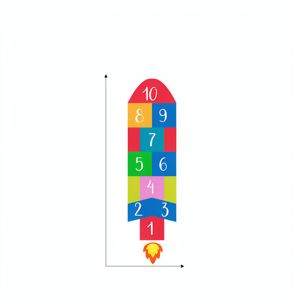 Creative Rocket Hopscotch Wall - огляд і ціна Kids Education Activities