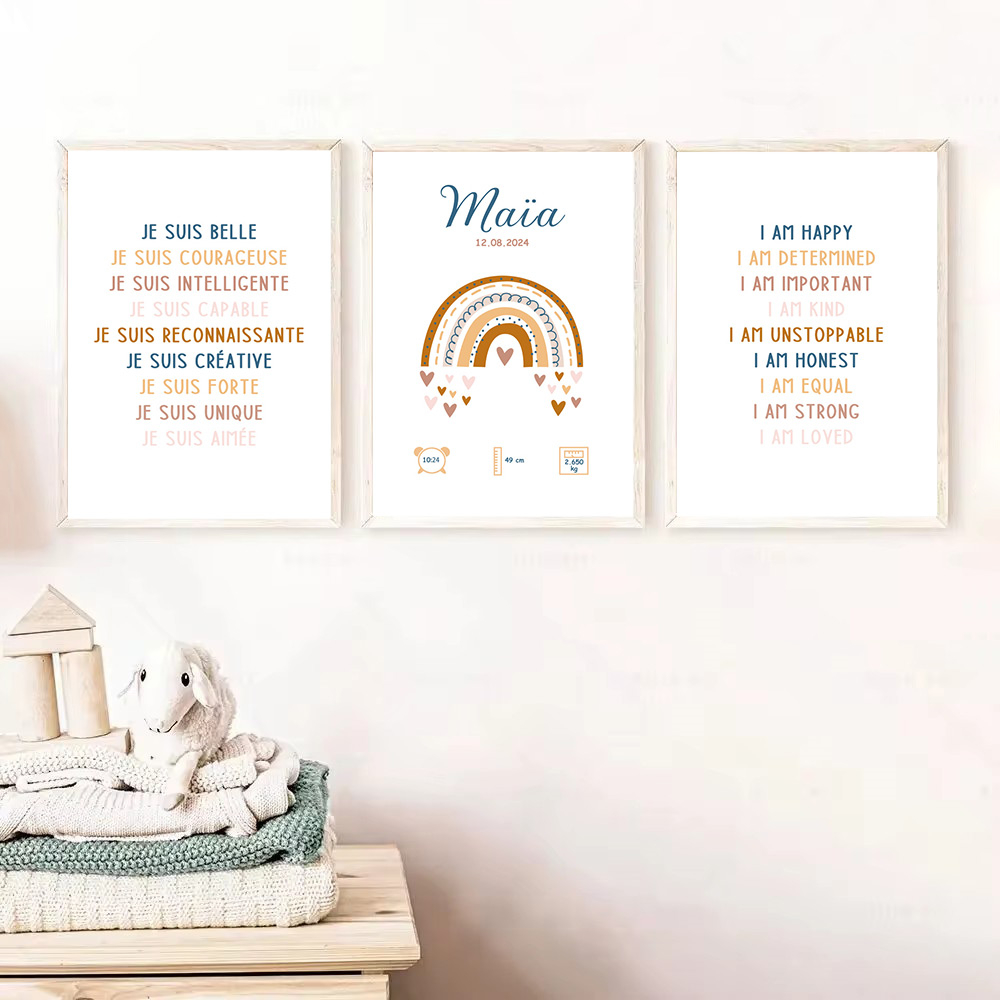 Custom Baby Name Birth Poster  - огляд і ціна Kids Education Name