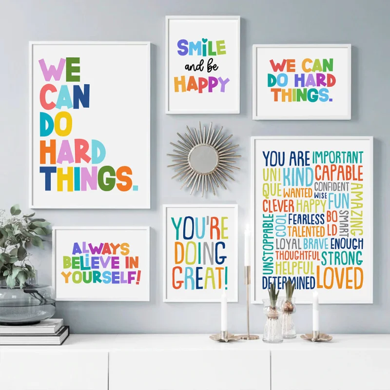 Positive Kid Classroom Wall Pi - огляд і ціна Kids Education Motivation