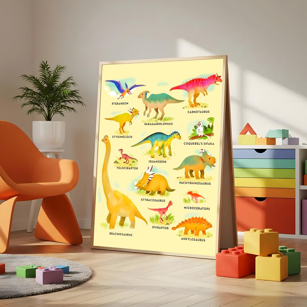 Art Dinosaur Names Chart Poste - огляд і ціна Kids Education Name
